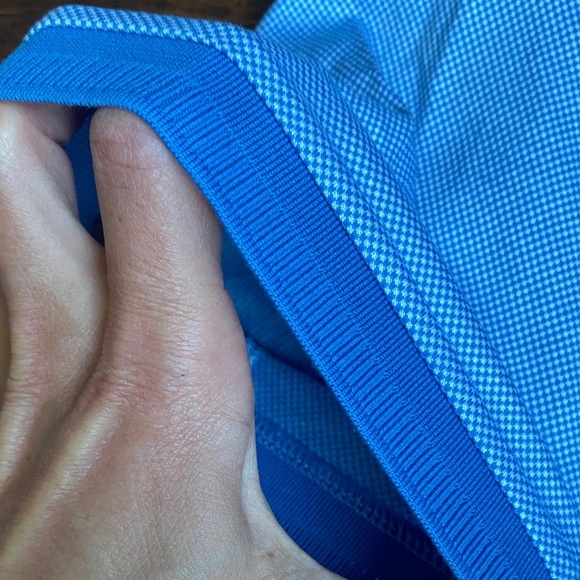 Bugatchi Sky Blue Polo with Royal Blue Details - Picture 4 of 10